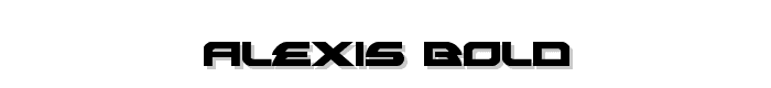 Alexis Bold font